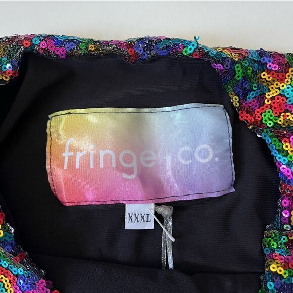 Fringe & Co NWT Rainbow Sequin Crop Top XXXL - Picture 5 of 10